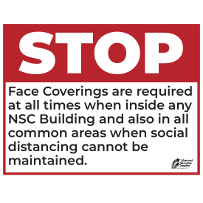 Face Coverings Now Required Inside NSC Buildings